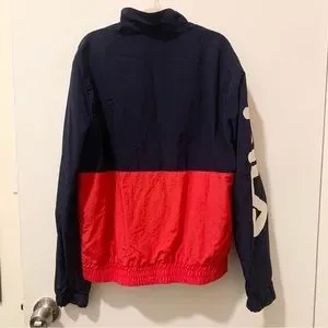 Fila Jackets Coats Nwt Fila Miguela Wind Jacket Retro Style Wind Breaker Size Small Red Poshmark